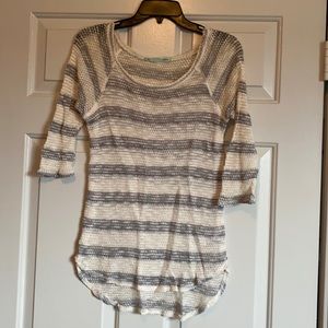 Maurices Striped sheer top